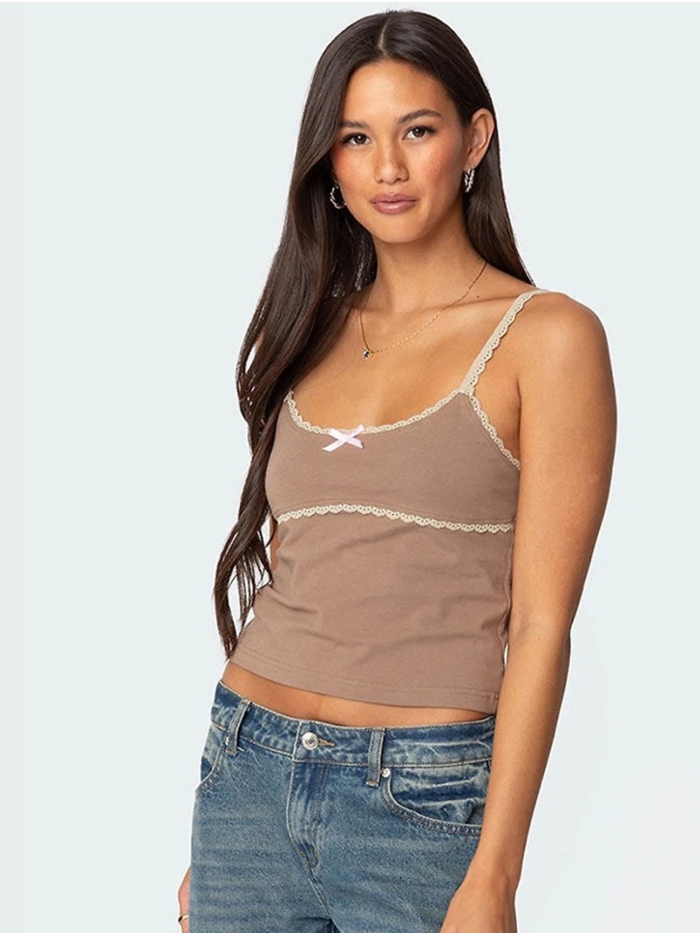 Edikted Elin Lace Trim Cami